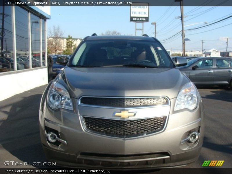 Graystone Metallic / Brownstone/Jet Black 2012 Chevrolet Equinox LT AWD