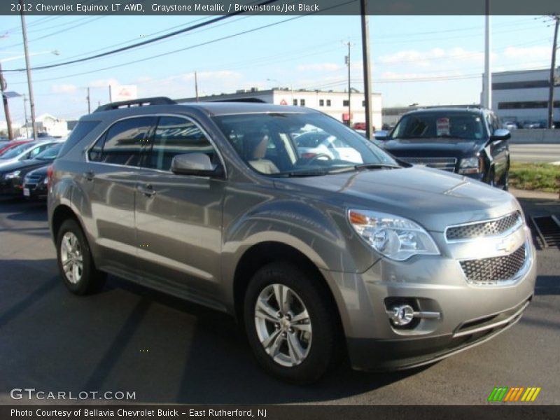 Graystone Metallic / Brownstone/Jet Black 2012 Chevrolet Equinox LT AWD