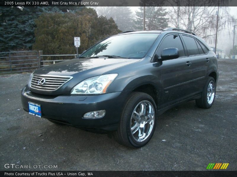 Flint Gray Mica / Light Gray 2005 Lexus RX 330 AWD