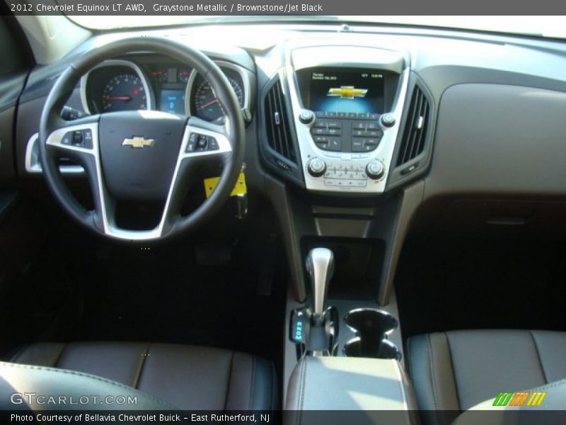 Graystone Metallic / Brownstone/Jet Black 2012 Chevrolet Equinox LT AWD