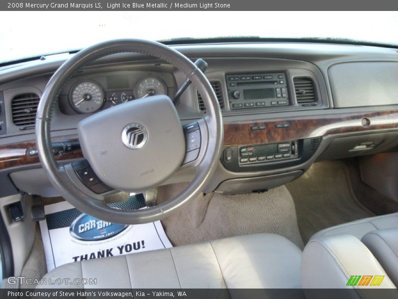 Light Ice Blue Metallic / Medium Light Stone 2008 Mercury Grand Marquis LS