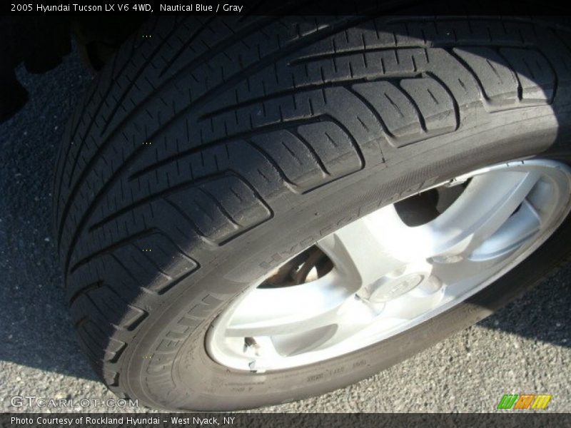 Nautical Blue / Gray 2005 Hyundai Tucson LX V6 4WD