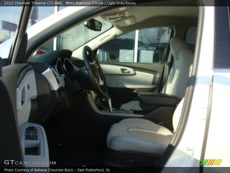 White Diamond Tricoat / Light Gray/Ebony 2012 Chevrolet Traverse LTZ AWD