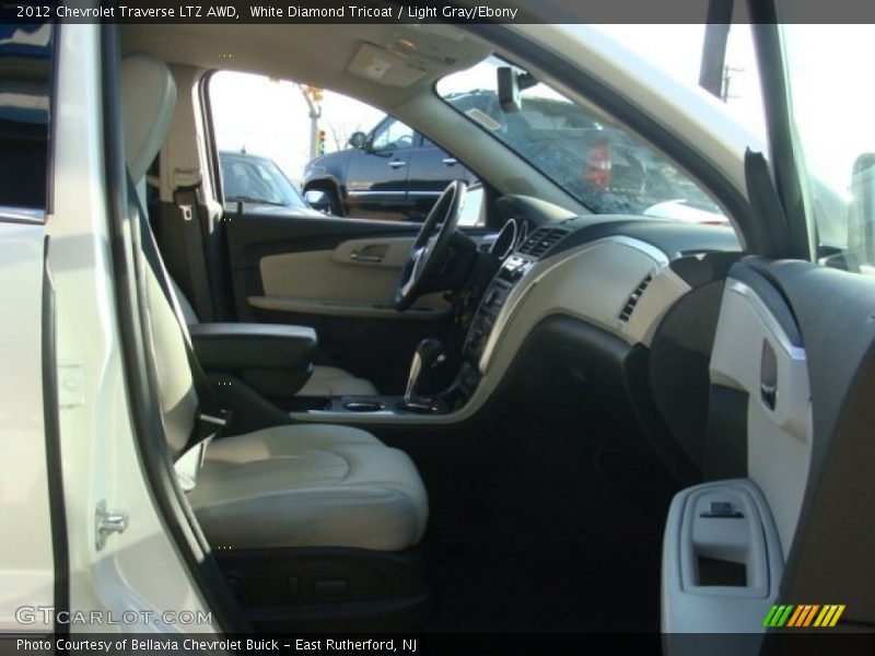 White Diamond Tricoat / Light Gray/Ebony 2012 Chevrolet Traverse LTZ AWD
