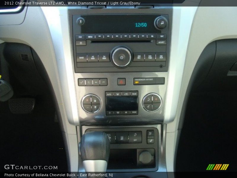 White Diamond Tricoat / Light Gray/Ebony 2012 Chevrolet Traverse LTZ AWD