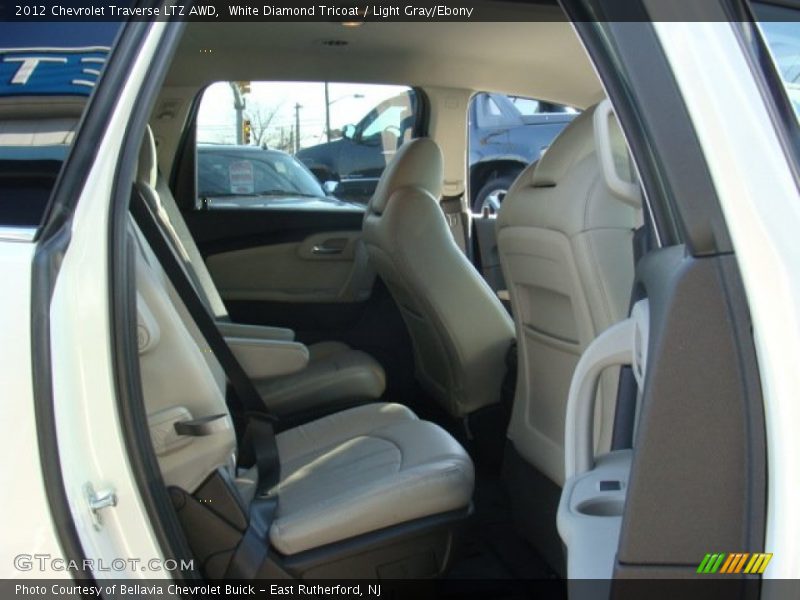 White Diamond Tricoat / Light Gray/Ebony 2012 Chevrolet Traverse LTZ AWD