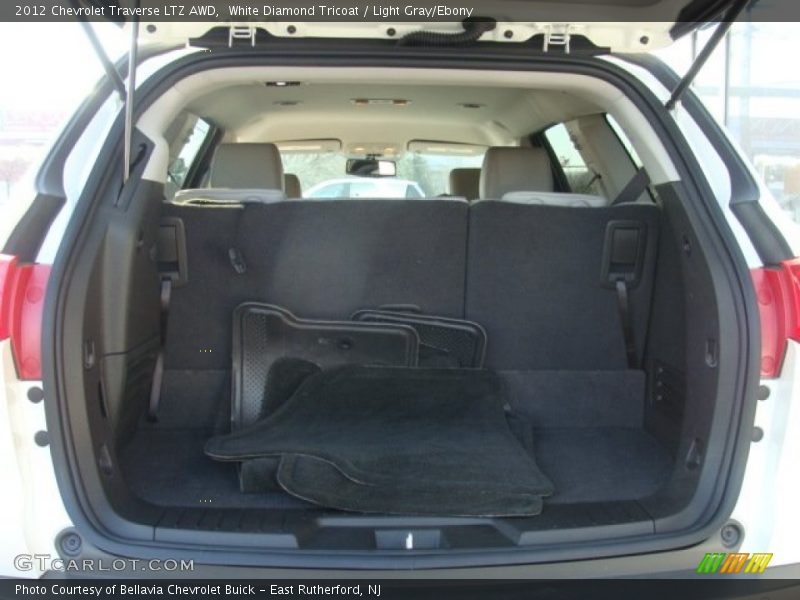 White Diamond Tricoat / Light Gray/Ebony 2012 Chevrolet Traverse LTZ AWD