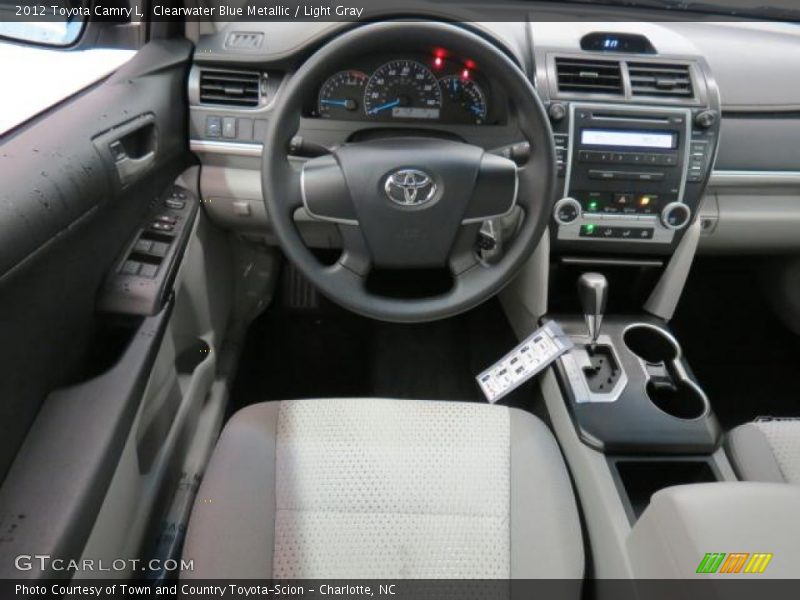 Clearwater Blue Metallic / Light Gray 2012 Toyota Camry L