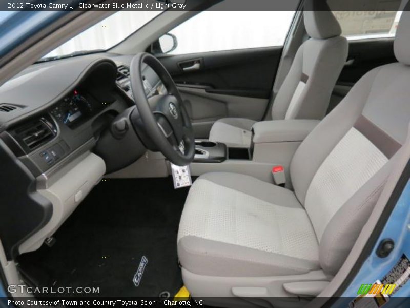 Clearwater Blue Metallic / Light Gray 2012 Toyota Camry L