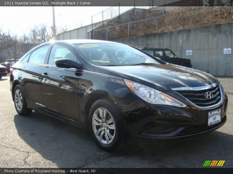 Midnight Black / Camel 2011 Hyundai Sonata GLS