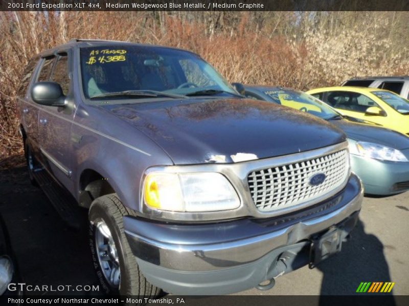 Medium Wedgewood Blue Metallic / Medium Graphite 2001 Ford Expedition XLT 4x4