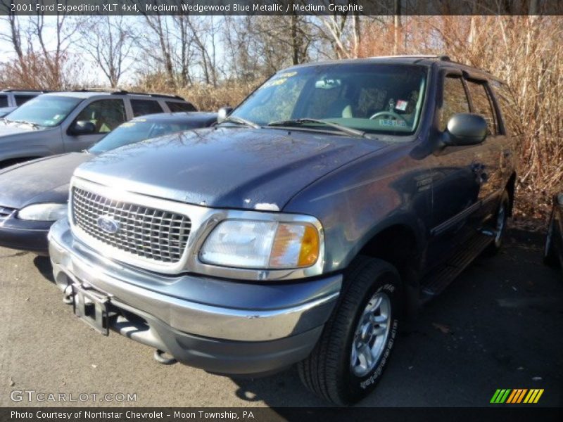 Medium Wedgewood Blue Metallic / Medium Graphite 2001 Ford Expedition XLT 4x4