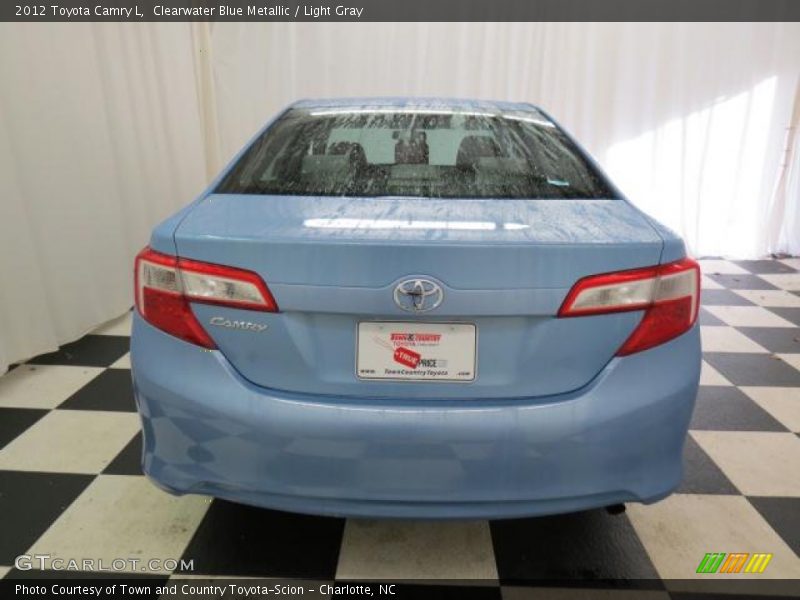 Clearwater Blue Metallic / Light Gray 2012 Toyota Camry L