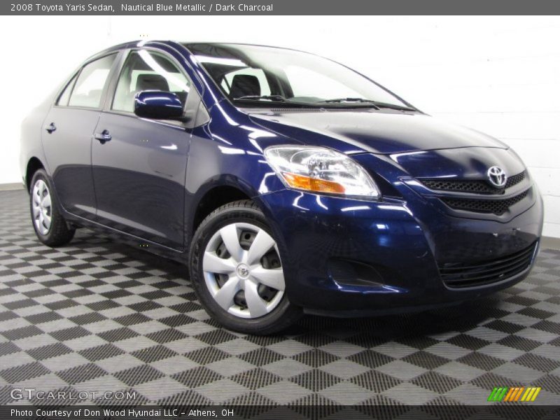 Nautical Blue Metallic / Dark Charcoal 2008 Toyota Yaris Sedan