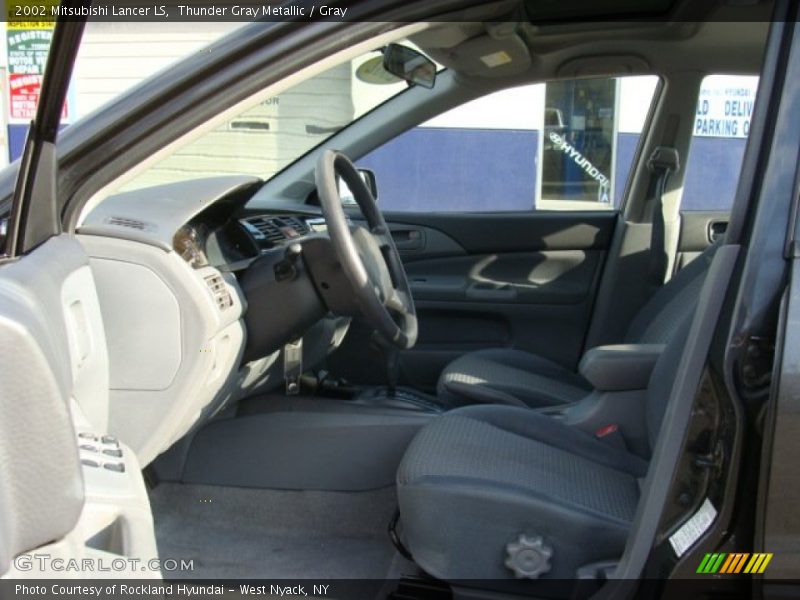 Thunder Gray Metallic / Gray 2002 Mitsubishi Lancer LS