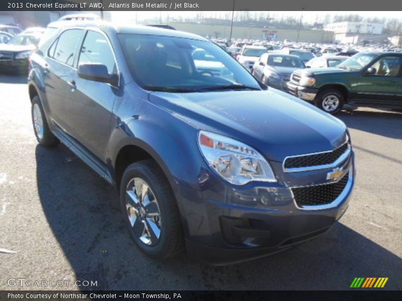 Atlantis Blue Metallic / Jet Black 2013 Chevrolet Equinox LT AWD