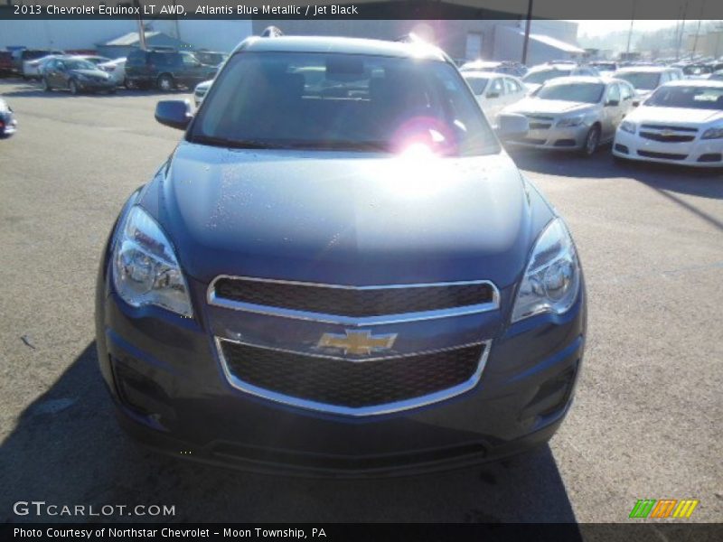 Atlantis Blue Metallic / Jet Black 2013 Chevrolet Equinox LT AWD