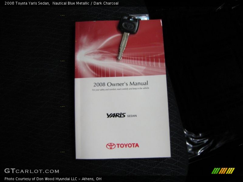Nautical Blue Metallic / Dark Charcoal 2008 Toyota Yaris Sedan