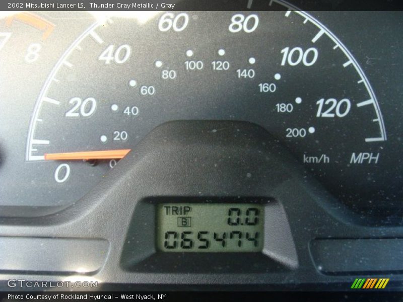 Thunder Gray Metallic / Gray 2002 Mitsubishi Lancer LS