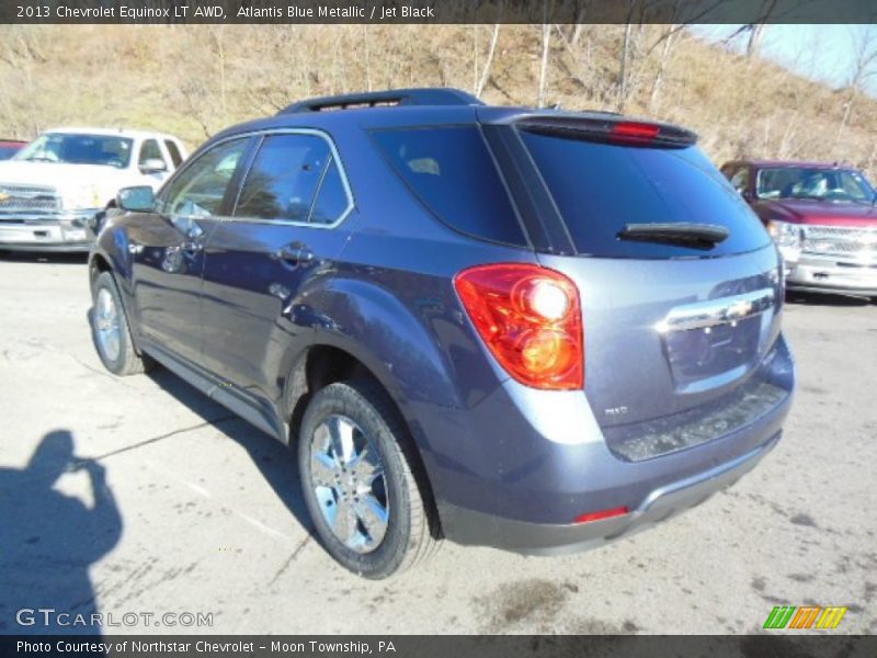 Atlantis Blue Metallic / Jet Black 2013 Chevrolet Equinox LT AWD