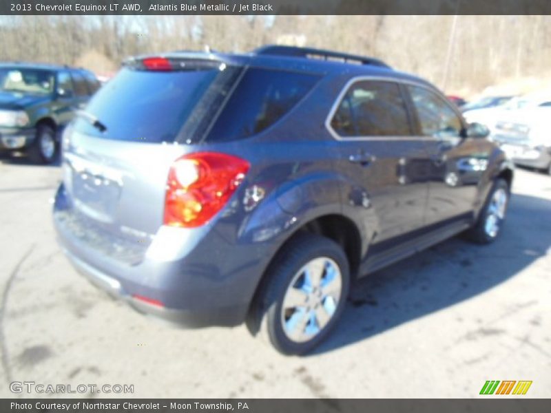 Atlantis Blue Metallic / Jet Black 2013 Chevrolet Equinox LT AWD
