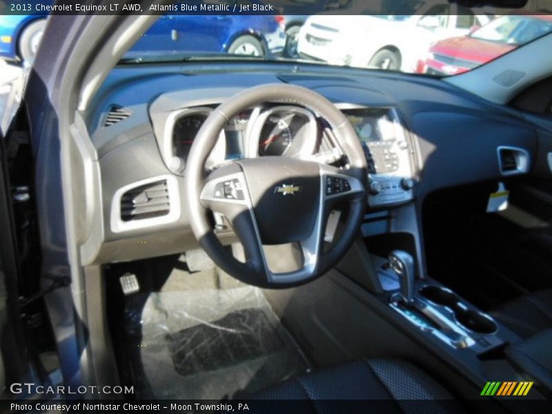 Atlantis Blue Metallic / Jet Black 2013 Chevrolet Equinox LT AWD