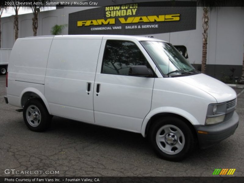 Summit White / Medium Gray 2003 Chevrolet Astro