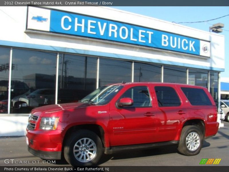 Crystal Red Tintcoat / Ebony 2012 Chevrolet Tahoe Hybrid 4x4