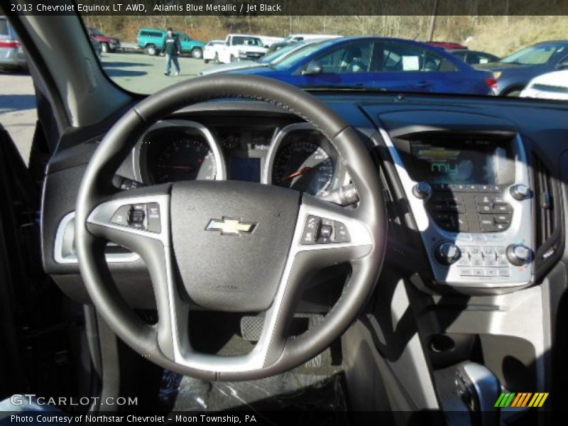 Atlantis Blue Metallic / Jet Black 2013 Chevrolet Equinox LT AWD