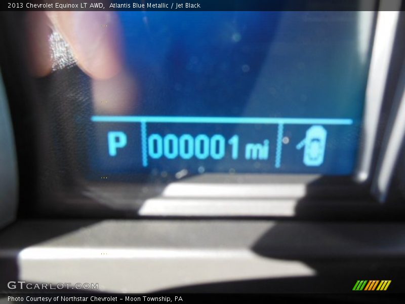 Atlantis Blue Metallic / Jet Black 2013 Chevrolet Equinox LT AWD