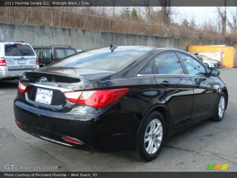 Midnight Black / Gray 2011 Hyundai Sonata GLS