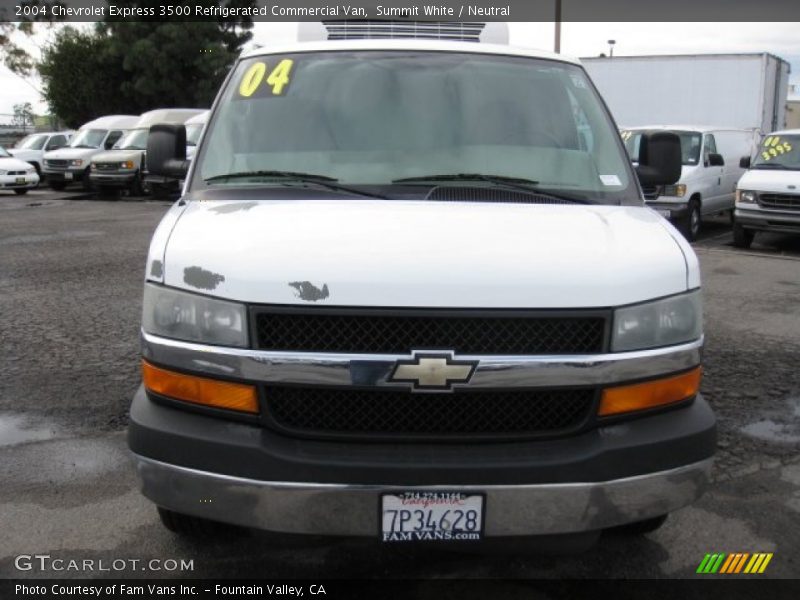 Summit White / Neutral 2004 Chevrolet Express 3500 Refrigerated Commercial Van