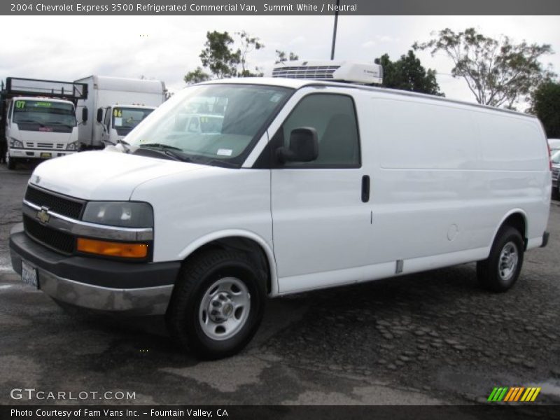 Summit White / Neutral 2004 Chevrolet Express 3500 Refrigerated Commercial Van