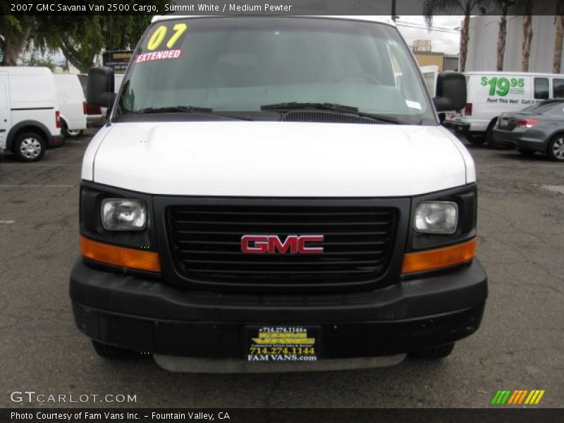 Summit White / Medium Pewter 2007 GMC Savana Van 2500 Cargo