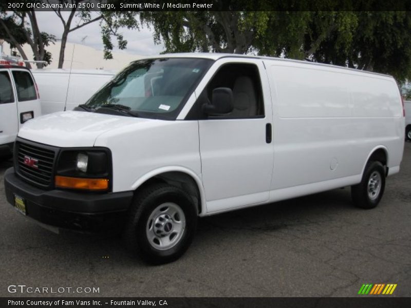 Summit White / Medium Pewter 2007 GMC Savana Van 2500 Cargo