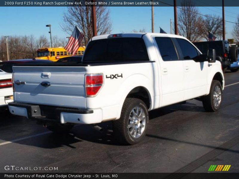 Oxford White / Sienna Brown Leather/Black 2009 Ford F150 King Ranch SuperCrew 4x4