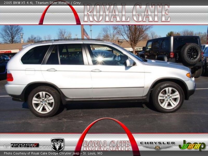 Titanium Silver Metallic / Grey 2005 BMW X5 4.4i