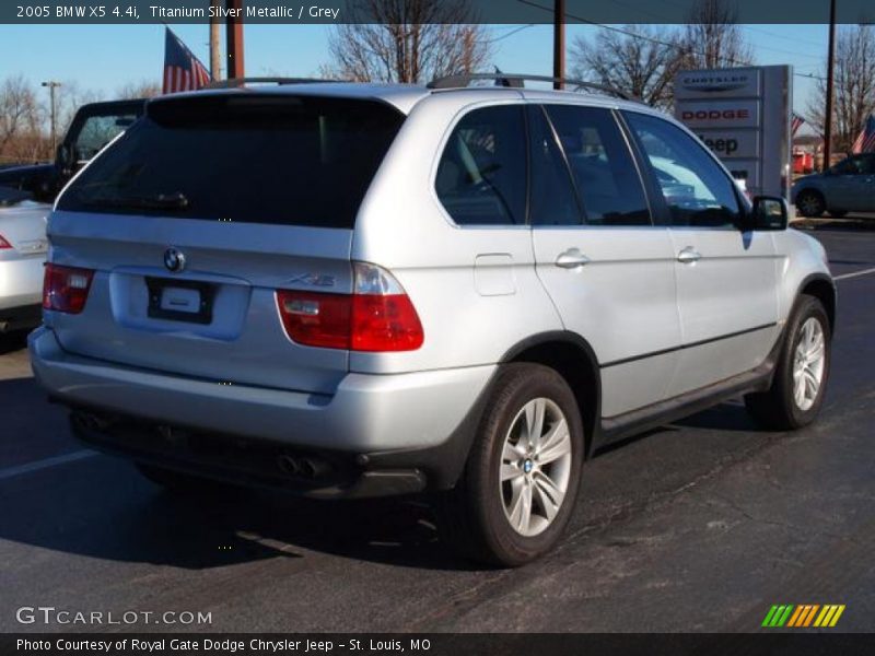 Titanium Silver Metallic / Grey 2005 BMW X5 4.4i