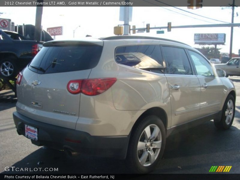 Gold Mist Metallic / Cashmere/Ebony 2012 Chevrolet Traverse LTZ AWD