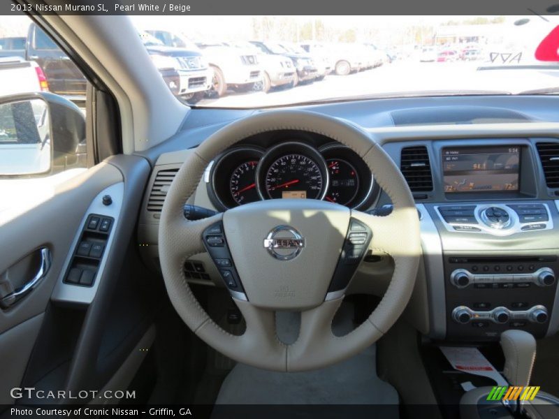 Pearl White / Beige 2013 Nissan Murano SL