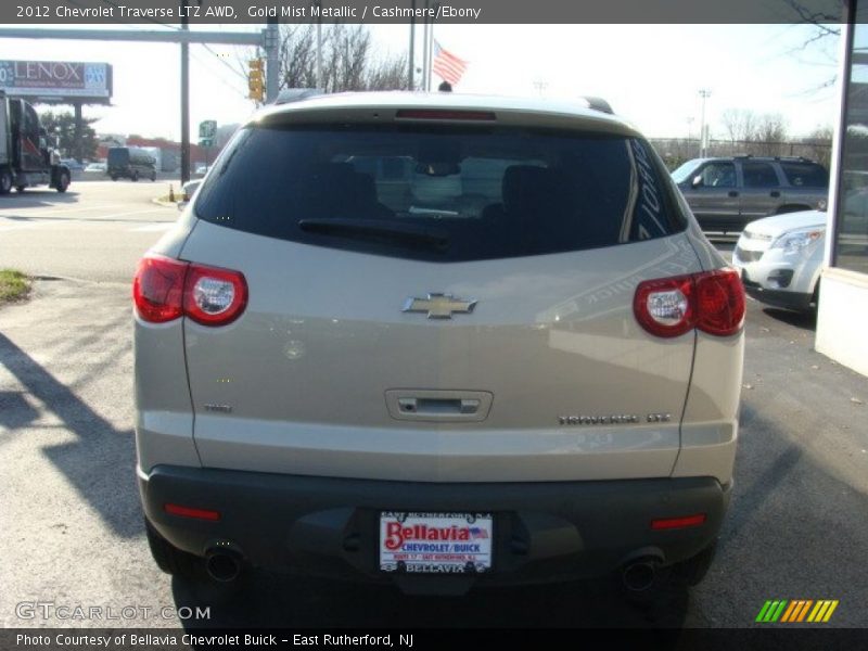 Gold Mist Metallic / Cashmere/Ebony 2012 Chevrolet Traverse LTZ AWD