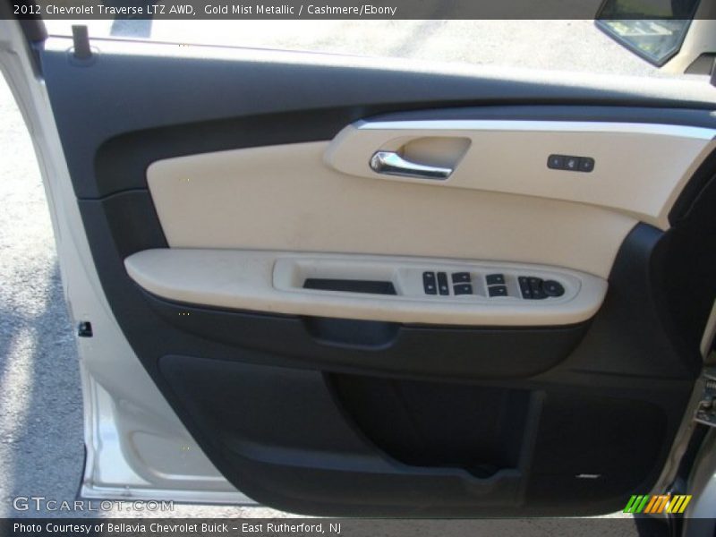 Gold Mist Metallic / Cashmere/Ebony 2012 Chevrolet Traverse LTZ AWD