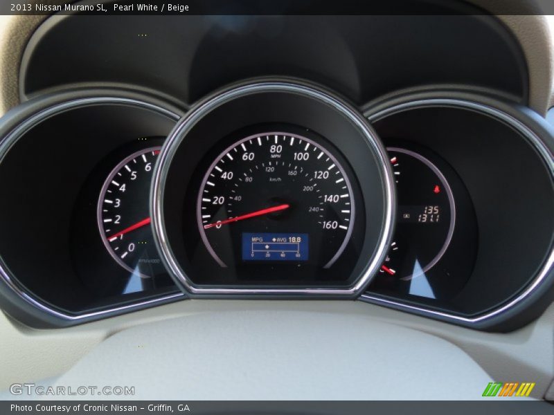 Pearl White / Beige 2013 Nissan Murano SL