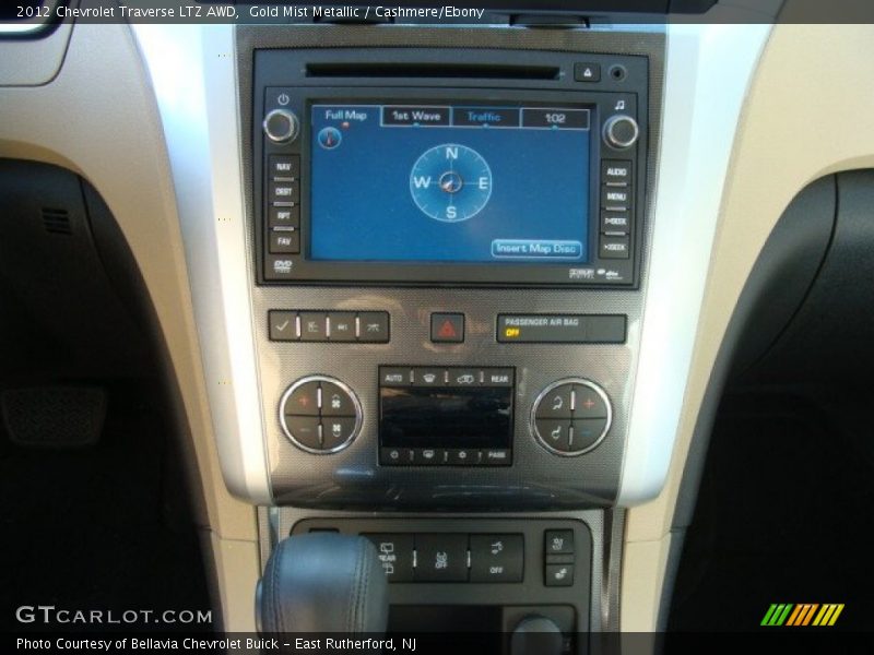 Gold Mist Metallic / Cashmere/Ebony 2012 Chevrolet Traverse LTZ AWD