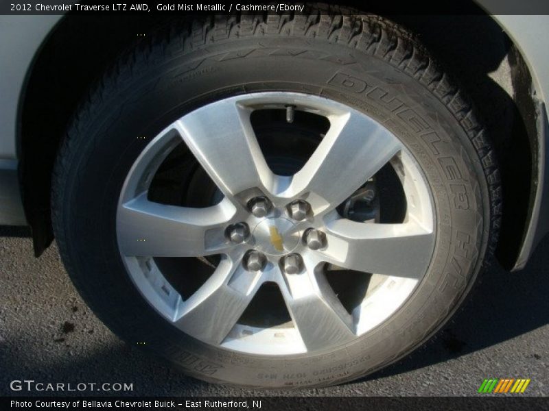 Gold Mist Metallic / Cashmere/Ebony 2012 Chevrolet Traverse LTZ AWD
