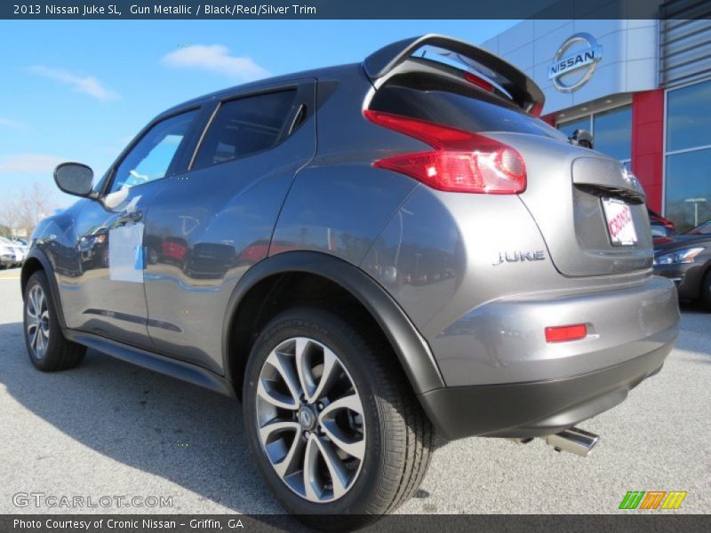 Gun Metallic / Black/Red/Silver Trim 2013 Nissan Juke SL