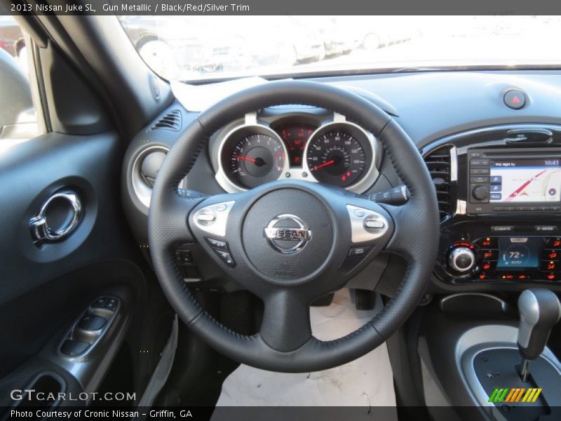Gun Metallic / Black/Red/Silver Trim 2013 Nissan Juke SL