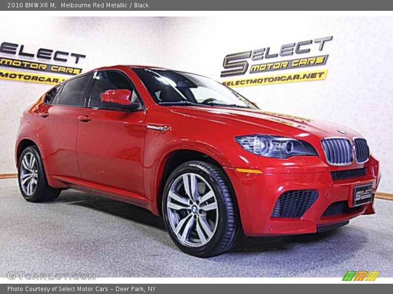 Melbourne Red Metallic / Black 2010 BMW X6 M