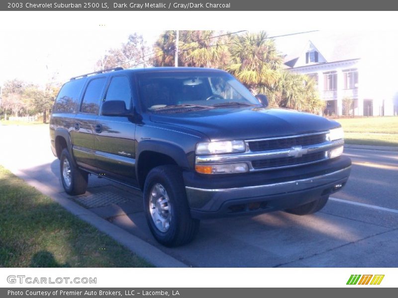 Dark Gray Metallic / Gray/Dark Charcoal 2003 Chevrolet Suburban 2500 LS