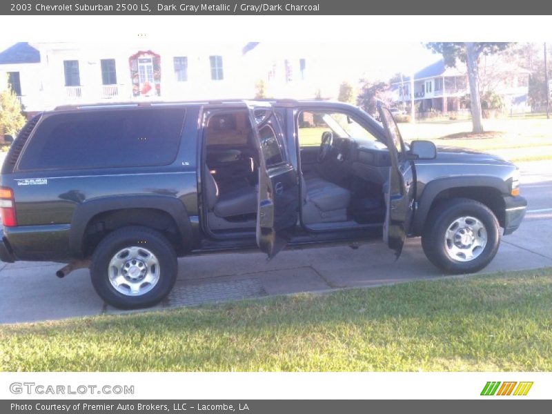Dark Gray Metallic / Gray/Dark Charcoal 2003 Chevrolet Suburban 2500 LS